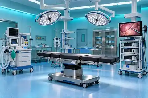 Illustrative image of an equipped operating theatre